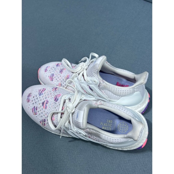 Adidas Ultraboost DNA 5.0 White Multi Color Running Shoes FV488C Women's 6‎ - Picture 5 of 6
